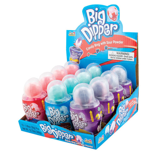 Kidsmania Big Dipper Candy Ring and Sour Powder - 12 Count
