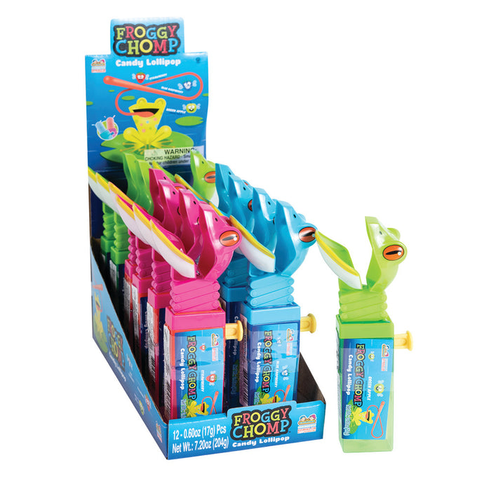 Kidsmania Froggy Chomp Candy Lollipops - 12 Count