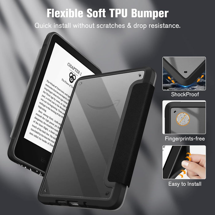 Kindle 11th Gen (6-Inch, 2024/2022) Hybrid Slim Case | Fintie