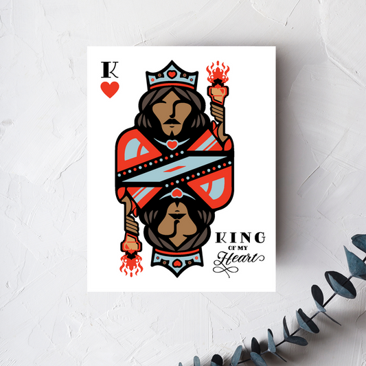 King of My Heart Greeting Card