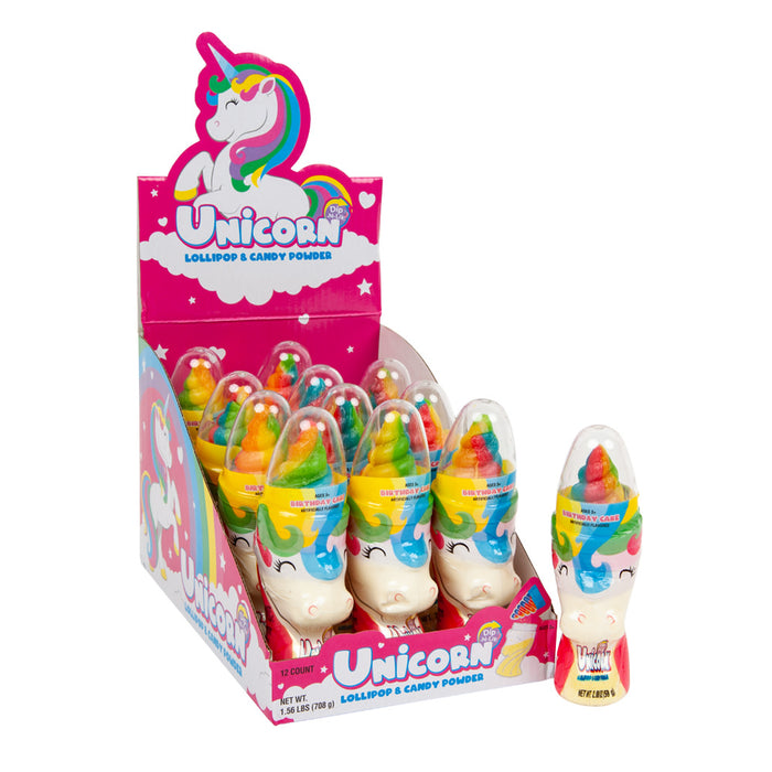 Koko's Candy Co Unicorn Dip n Lik Lollipop - 12 Count