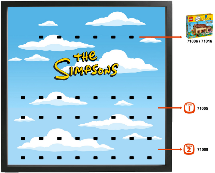 Large Frame for Lego® Simpsons series Minifigures