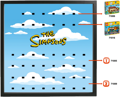 Large Frame for Lego® Simpsons series Minifigures