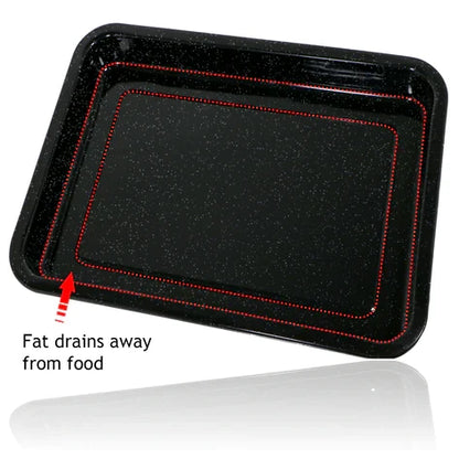 Large Grill Pan, Rack & Dual Detachable Handles Universal | Electrolux | AEG Oven Cookers