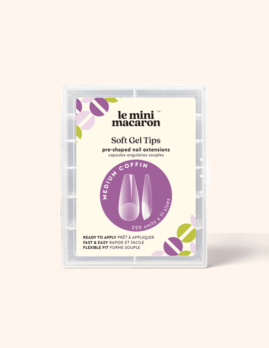 Le Soft Gel Tips - Medium Coffin - Accessories