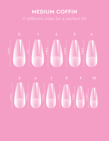 Le Soft Gel Tips - Medium Coffin - Accessories