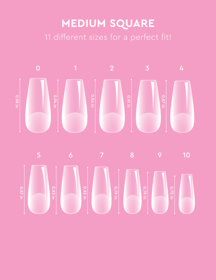 Le Soft Gel Tips - Medium Square - Accessories
