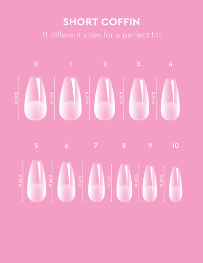 Le Soft Gel Tips - Short Coffin - Accessories
