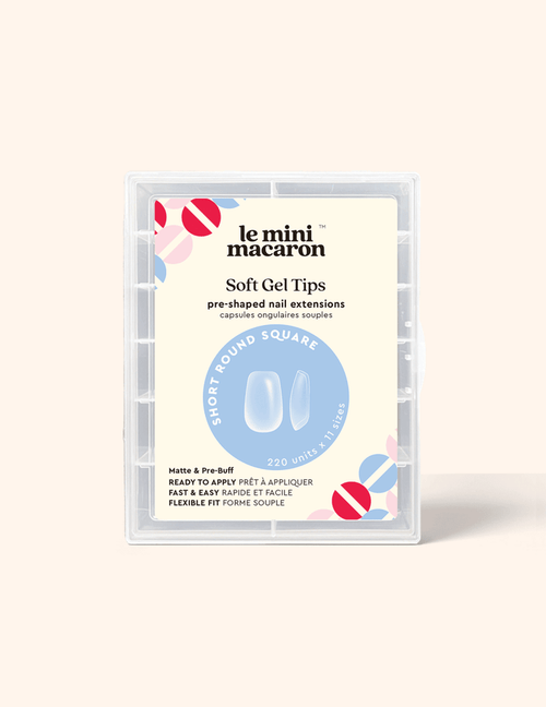 Le Soft Gel Tips - Short Round Square - Accessories