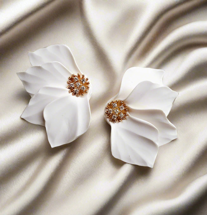 LEA Floral Statement Earrings