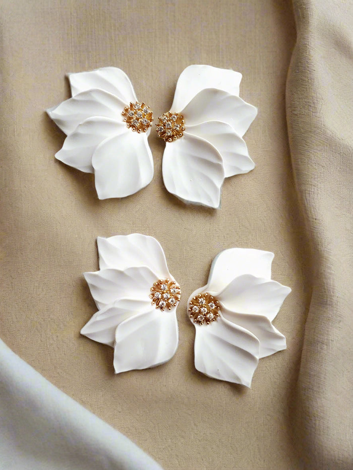 LEA Floral Statement Earrings