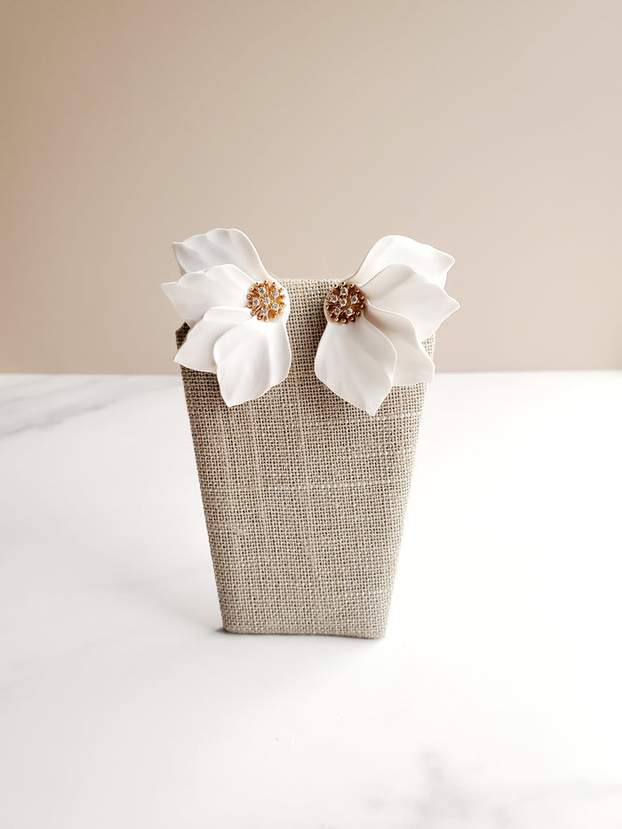 LEA Floral Statement Earrings