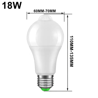 18W Motion Sensor / Warm White / E27 Motion Sensor | AC220V