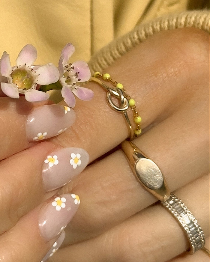 Lemon Candy Chain Ring