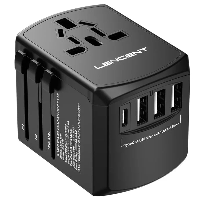 Universal Plug / Black 3U1C