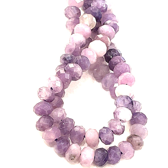 Lepidolite Gemstone Strand from Peru
