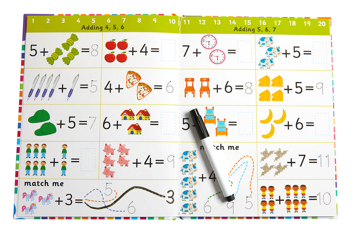 Let's Learn: First Math Skills (Write and Wipe)
