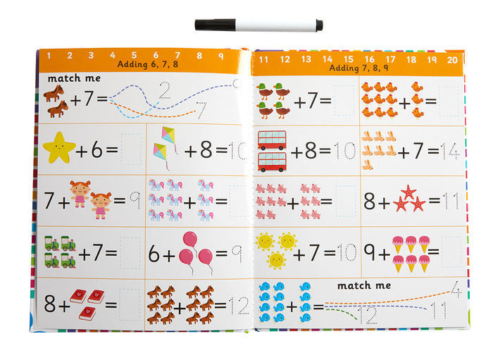 Let's Learn: First Math Skills (Write and Wipe)