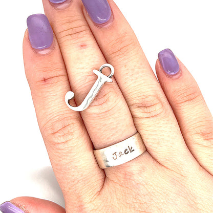 Letter Initial pendants in Sterling Silver