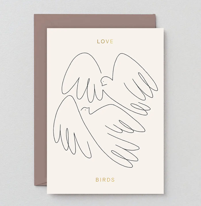 'Love Birds' Greeting Card
