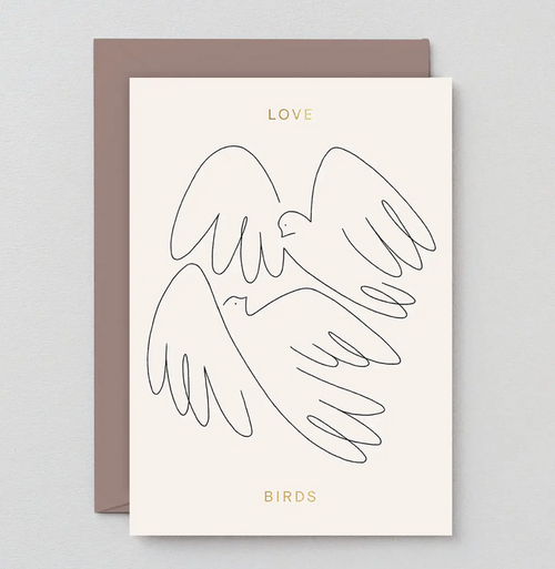'Love Birds' Greeting Card