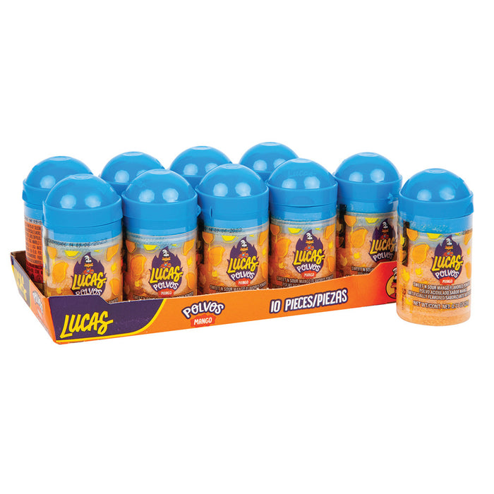 Lucas Mango Polvos Candy Tubes - 10 Count