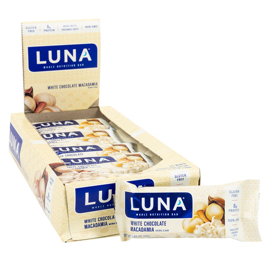 Luna Macadamia White Chocolate 1.6oz Bar - 15ct