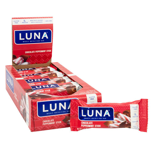 Luna Peppermint Stick Chocolate 1.69oz Bar - 15ct