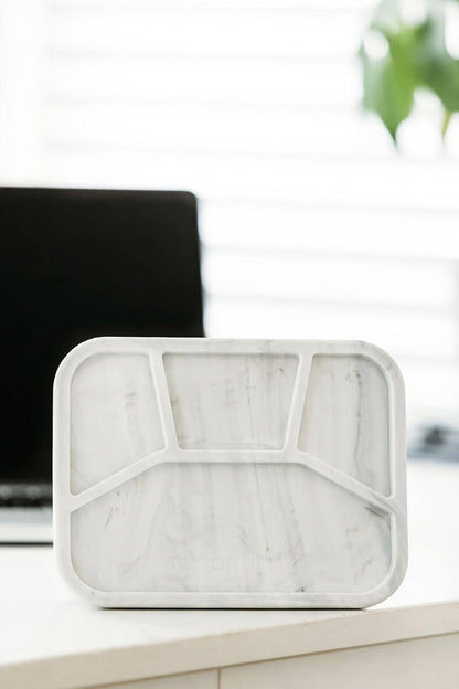 Lunchbox, 100% Food Grade Eco-Friendly Leak-Proof Silicone Bento Box, 4 Compartment, - Eco Trade Company