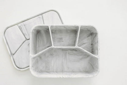 Lunchbox, 100% Food Grade Eco-Friendly Leak-Proof Silicone Bento Box, 4 Compartment, - Eco Trade Company