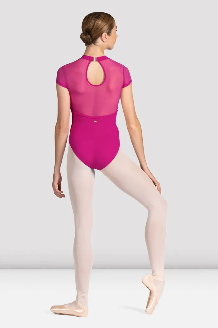 M5104LM Mesh Back Cap Sleeve Leotard (FINAL SALE)