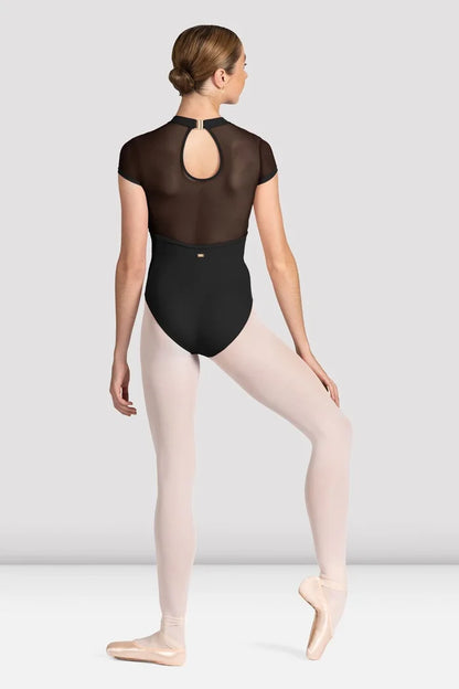 M5104LM Mesh Back Cap Sleeve Leotard (FINAL SALE)