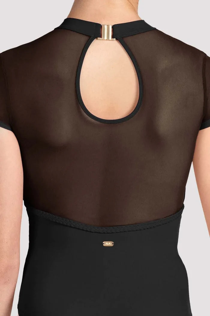 M5104LM Mesh Back Cap Sleeve Leotard (FINAL SALE)