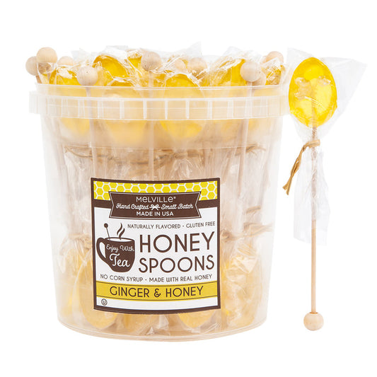 Melville Lollipops Ginger Lemon Honey Spoons - 50 Count