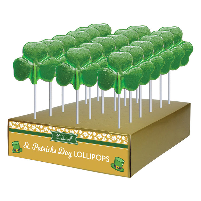 Melville Lollipops Shamrock Lollipop - 24 Count