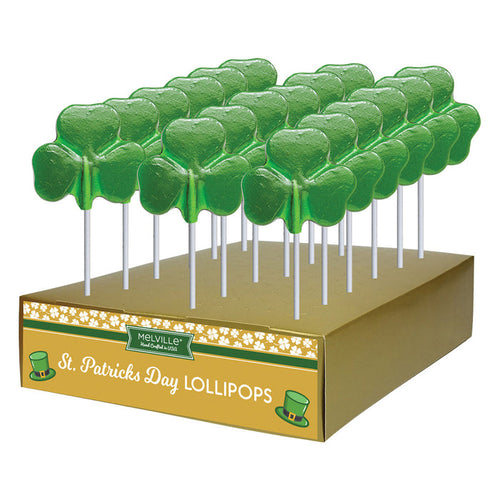 Melville Lollipops Shamrock Lollipop - 24 Count