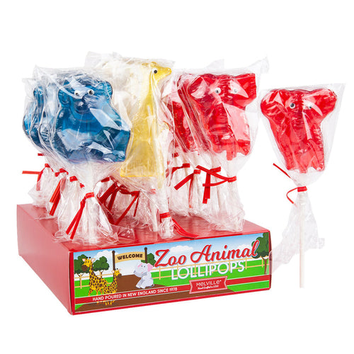 Melville Lollipops Zoo Assorted Lollipops - 24 Count