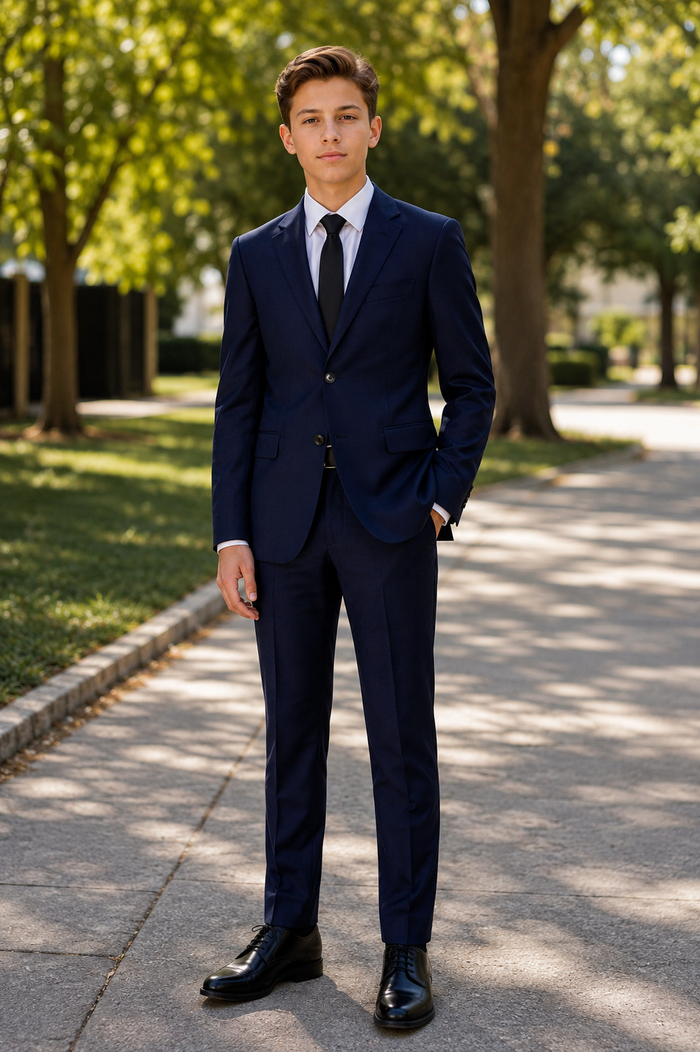 Men's Black Label Peak Lapel- Ticket Pocket Suit