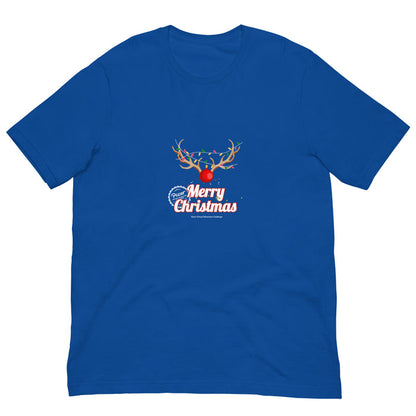 Merry Christmas Reindeer Virtual Races Unisex t-shirt