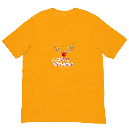 Merry Christmas Reindeer Virtual Races Unisex t-shirt