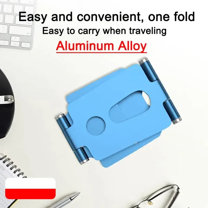 There is a blue plastic holder with a key on it