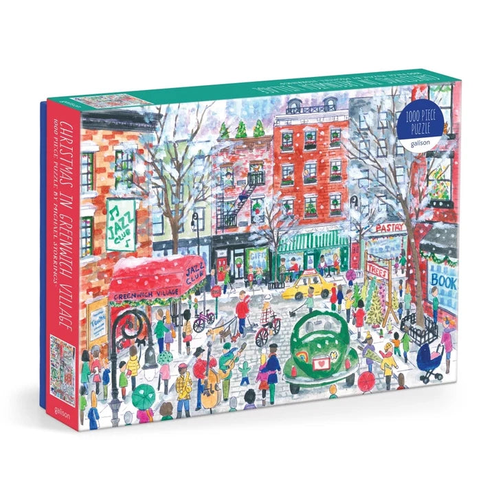 Michael Storrings Christmas in Greenwich Village 1000 Piece Puzzle