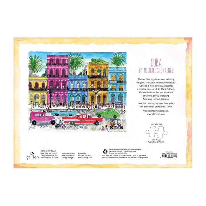 Michael Storrings Cuba 1000 Piece Puzzle 1000 Piece Puzzles Galison