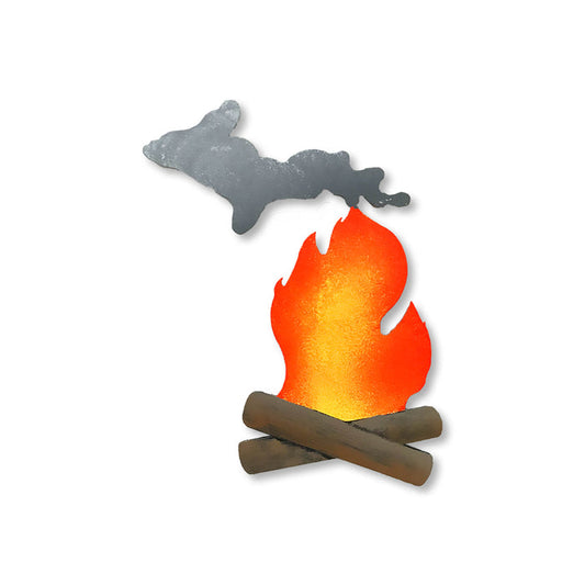 Michigan Campfire Magnet
