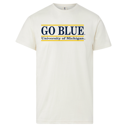 Michigan Go Blue Bar Tee