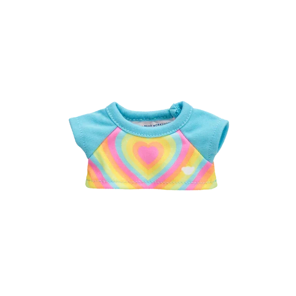 Mini Beans Rainbow Heart Tee - Build-A-Bear Workshop Australia