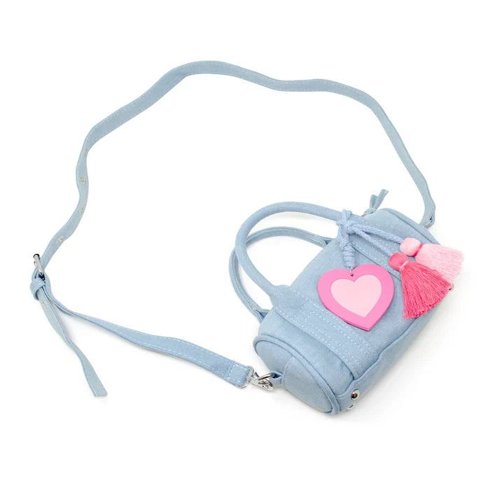 Mini Denim Duffle Bag