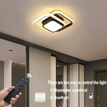 A person holding a remote control light