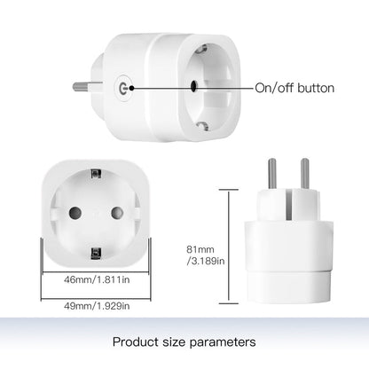MOES WiFi Smart Power Dimmer Plug Brightness Adjust Timer Socket EU - MOES