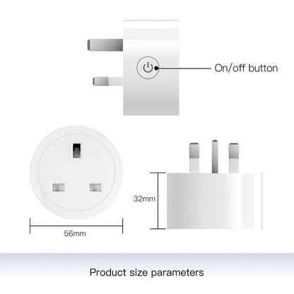 MOES WiFi Smart Power Dimmer Plug Brightness Adjust Timer Socket UK - MOES